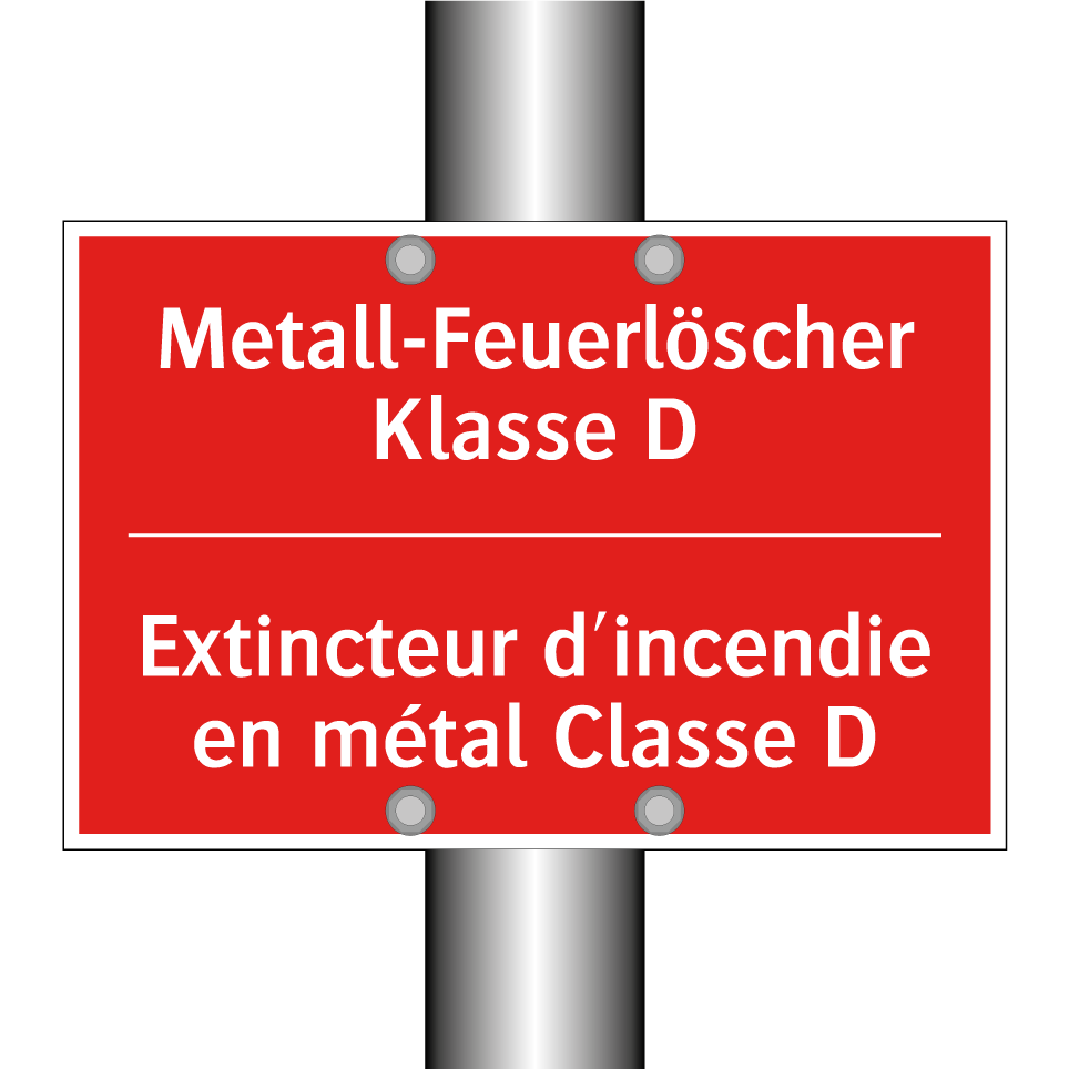Metall-Feuerlöscher Klasse D - Extincteur d'incendie en métal  /.../