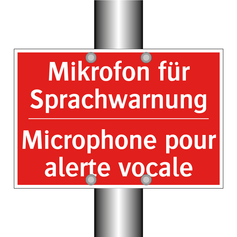 Mikrofon für Sprachwarnung - Microphone pour alerte vocale