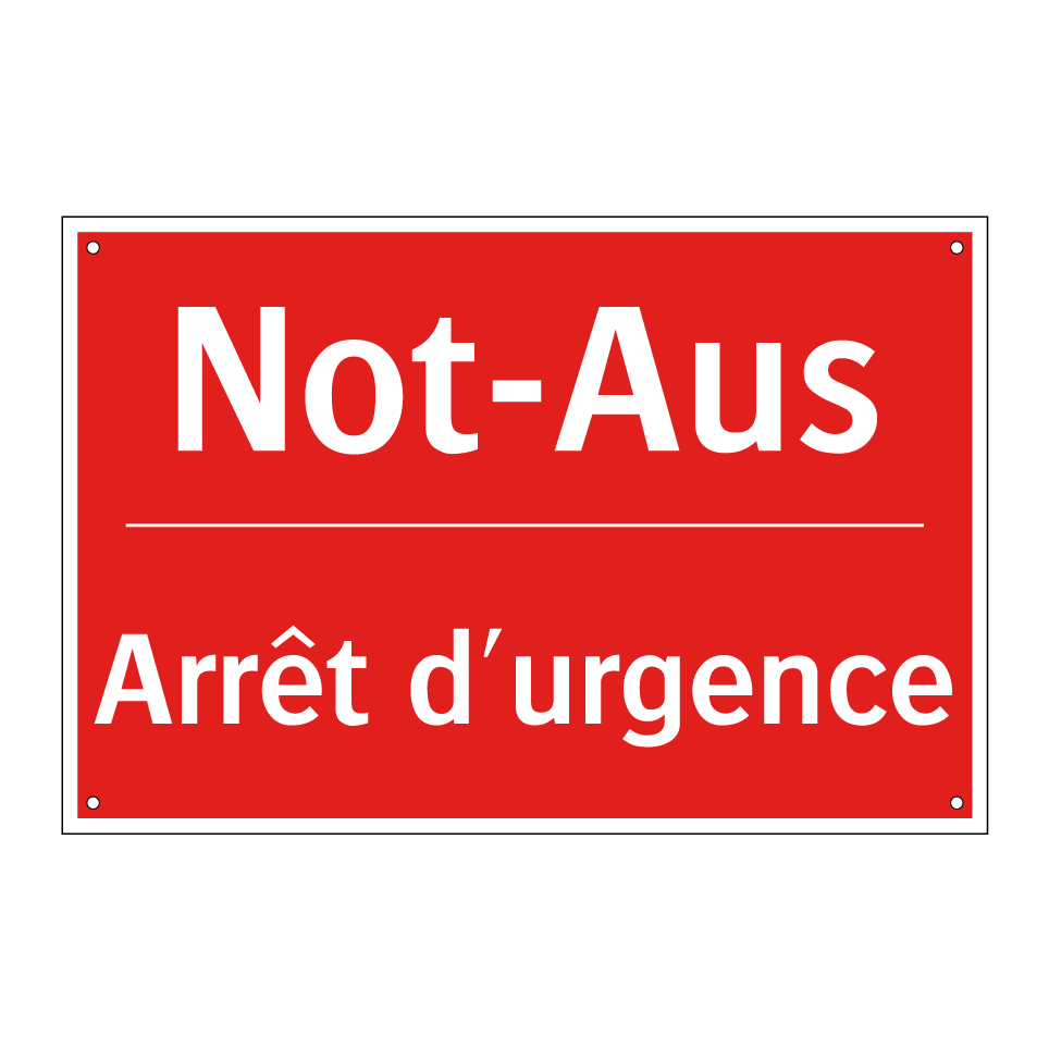 Not-Aus - Arrêt d'urgence