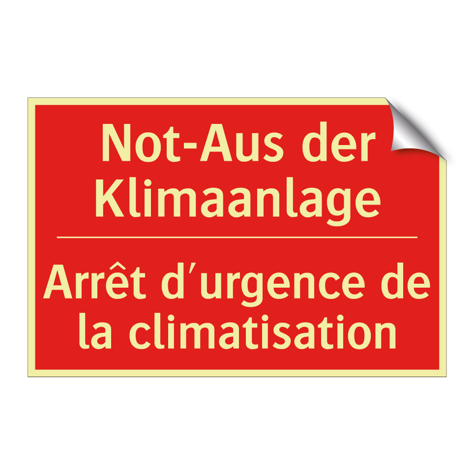 Not-Aus der Klimaanlage - Arrêt d'urgence de la climatisation /.../