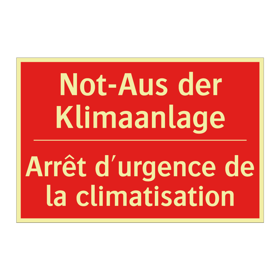 Not-Aus der Klimaanlage - Arrêt d'urgence de la climatisation /.../