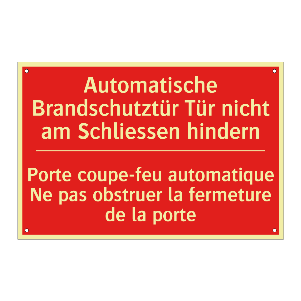 Automatische Brandschutztür Tür  /.../ - Porte coupe-feu automatique Ne  /.../