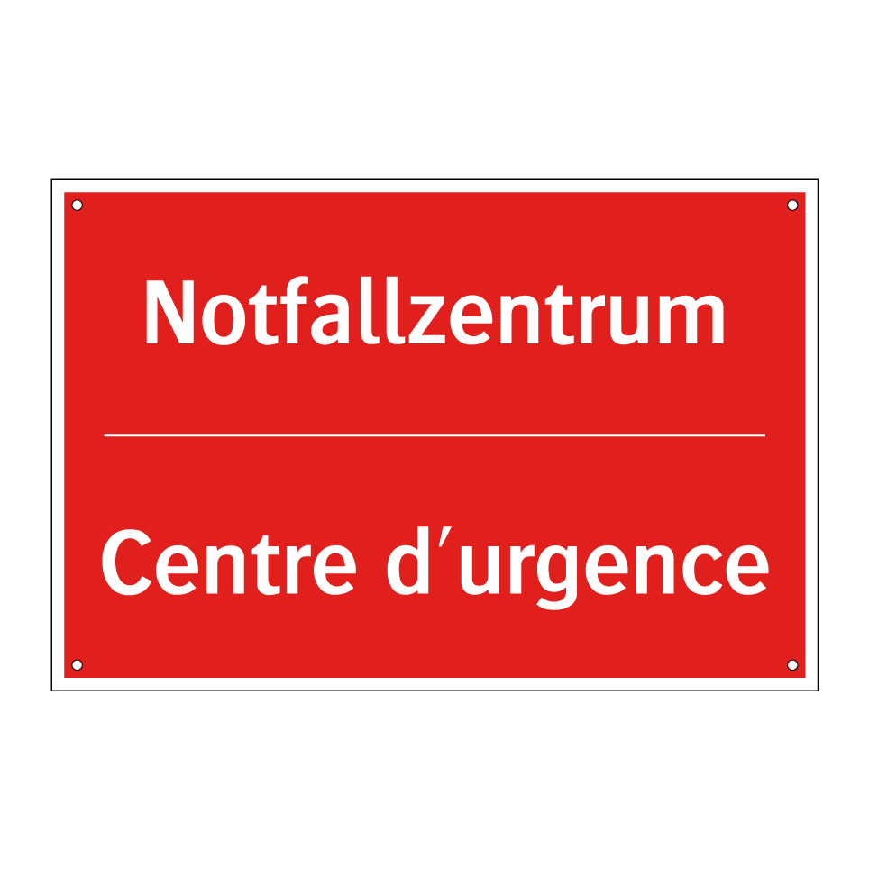 Notfallzentrum - Centre d'urgence