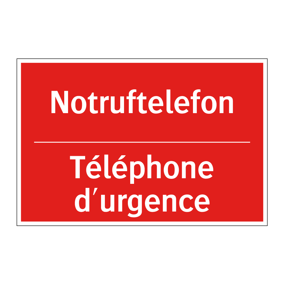 Notruftelefon - Téléphone d'urgence