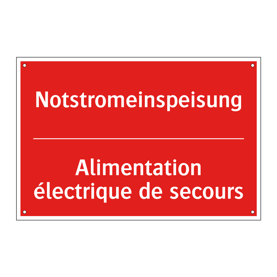 Notstromeinspeisung - Alimentation électrique de secours /.../