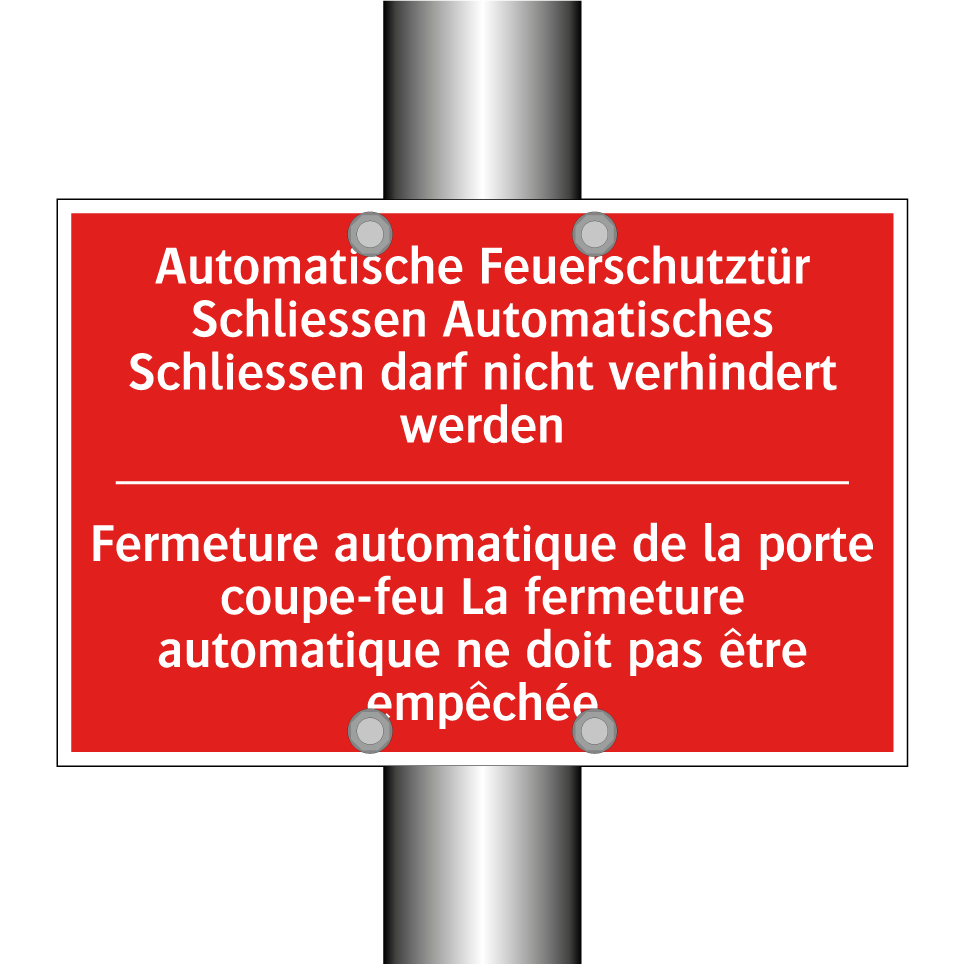 Automatische Feuerschutztür Schließen  /.../ - Fermeture automatique de la porte  /.../