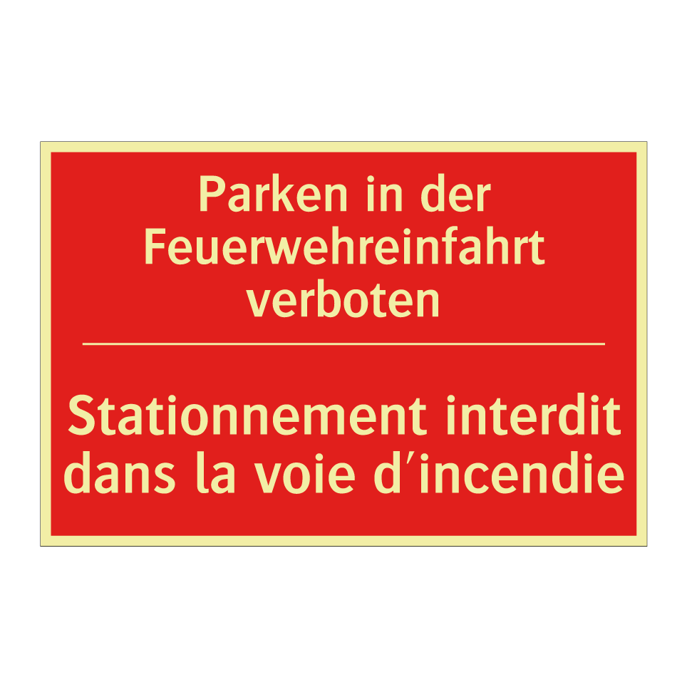 Parken in der Feuerwehreinfahrt  /.../ - Stationnement interdit dans la  /.../