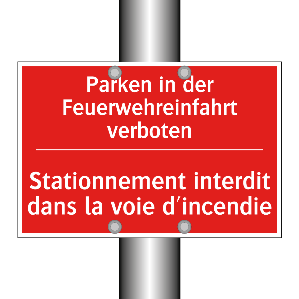 Parken in der Feuerwehreinfahrt  /.../ - Stationnement interdit dans la  /.../