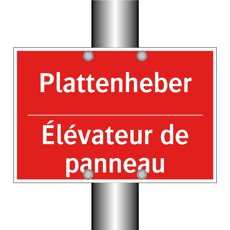 Plattenheber - Élévateur de panneau