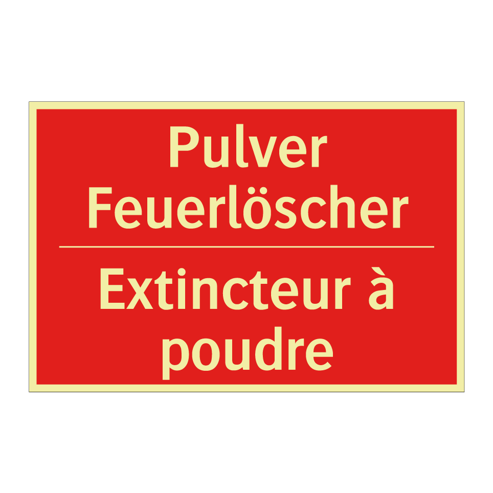 Pulver Feuerlöscher - Extincteur à poudre