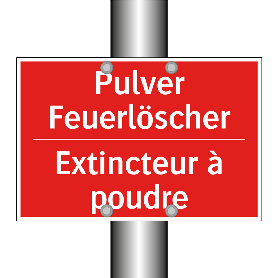 Pulver Feuerlöscher - Extincteur à poudre