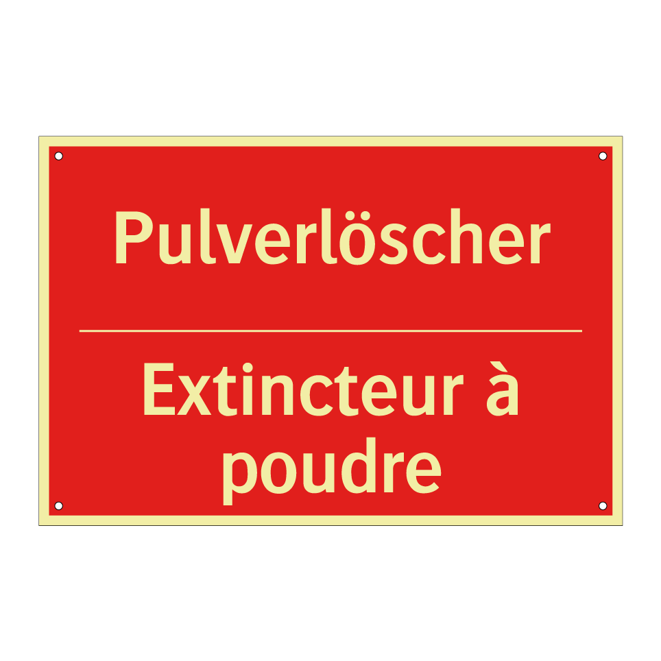 Pulverlöscher - Extincteur à poudre