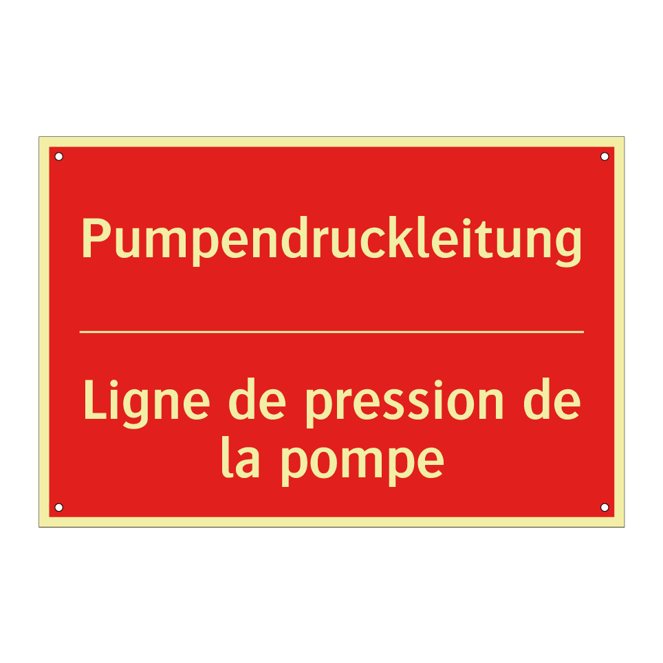 Pumpendruckleitung - Ligne de pression de la pompe
