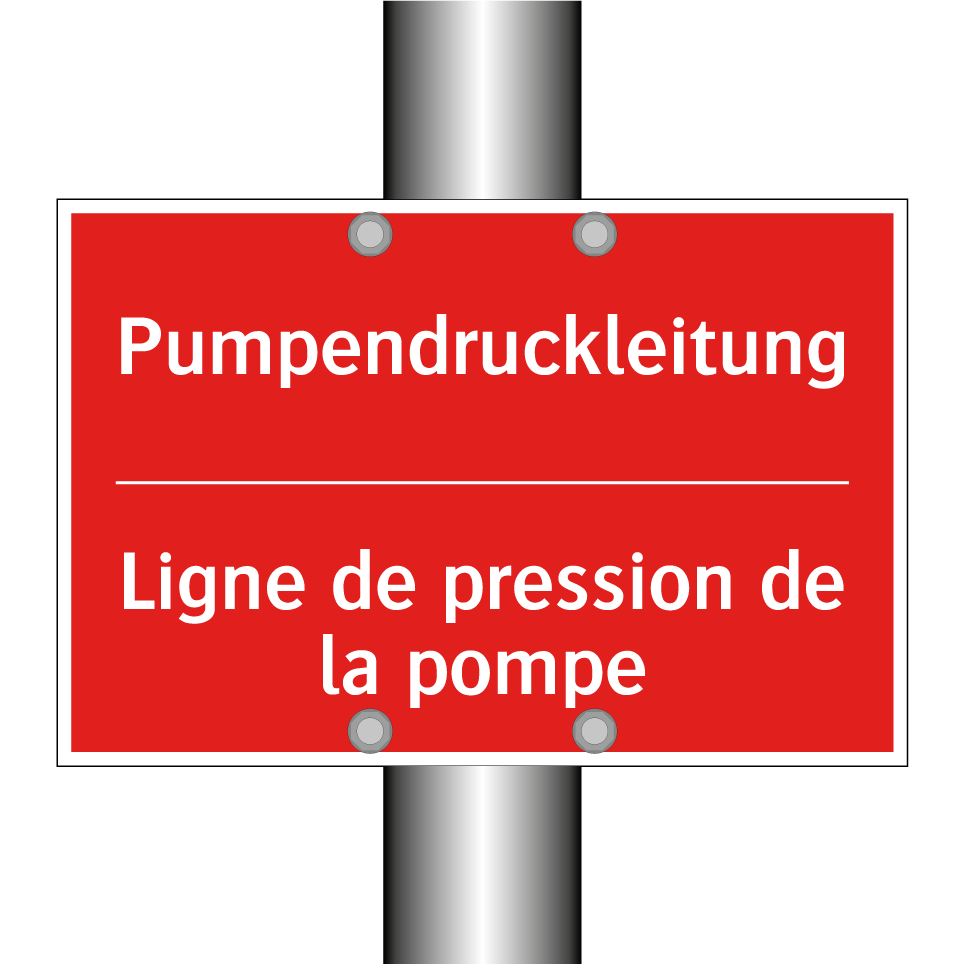 Pumpendruckleitung - Ligne de pression de la pompe