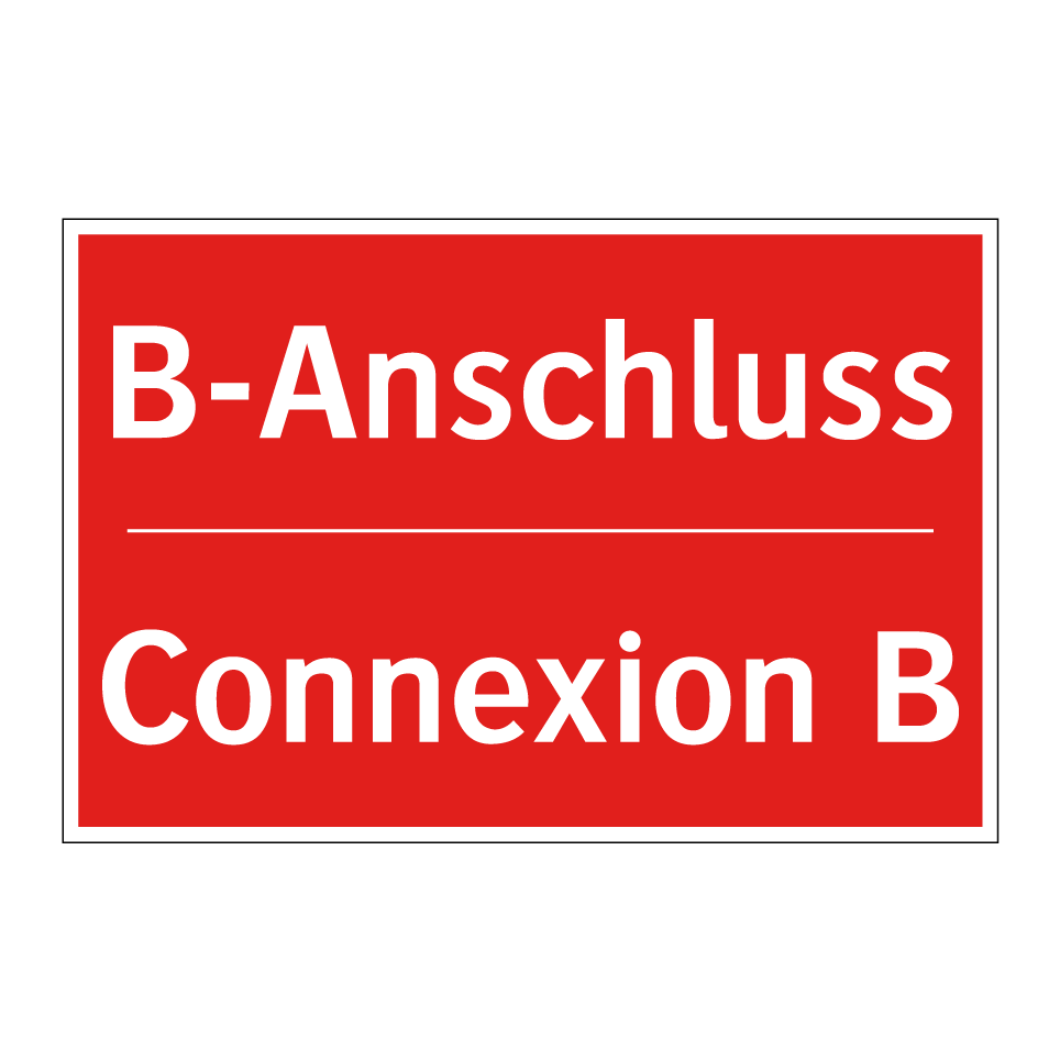 B-Anschluß - Connexion B