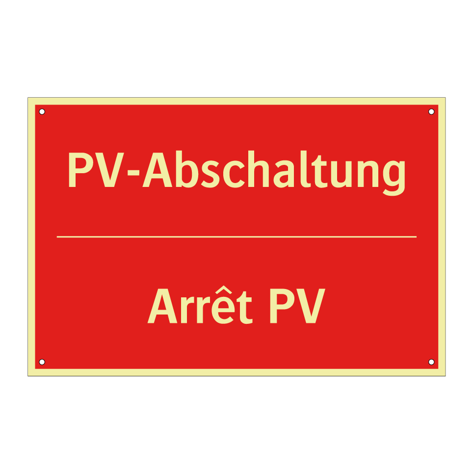 PV-Abschaltung - Arrêt PV