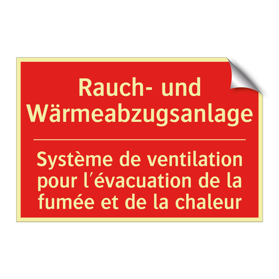 Rauch- und Wärmeabzugsanlage - Système de ventilation pour l'évacuation  /.../
