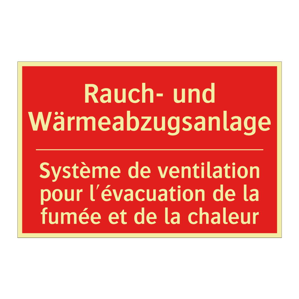 Rauch- und Wärmeabzugsanlage - Système de ventilation pour l'évacuation  /.../