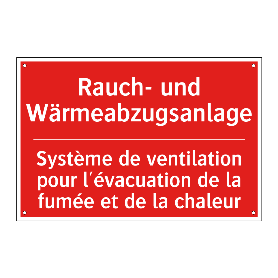 Rauch- und Wärmeabzugsanlage - Système de ventilation pour l'évacuation  /.../