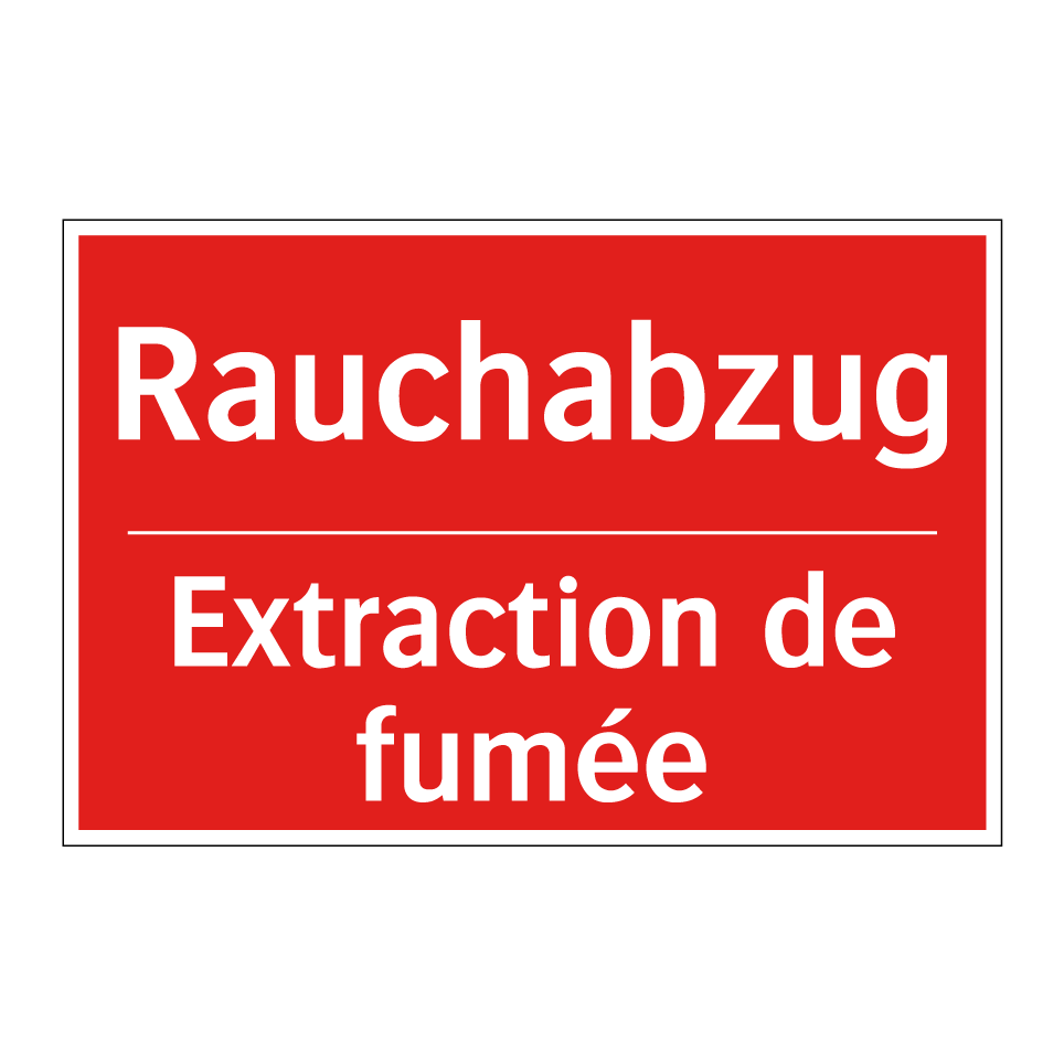 Rauchabzug - Extraction de fumée
