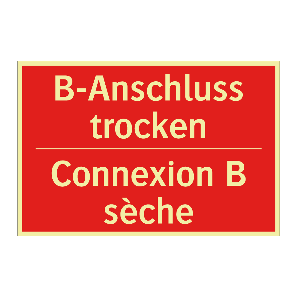 B-Anschluß trocken - Connexion B sèche