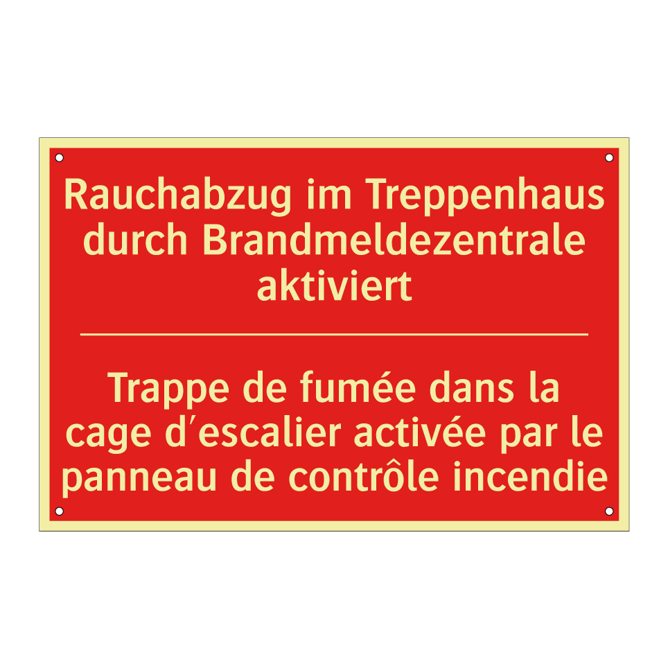 Rauchabzug im Treppenhaus durch  /.../ - Trappe de fumée dans la cage d'escalier  /.../