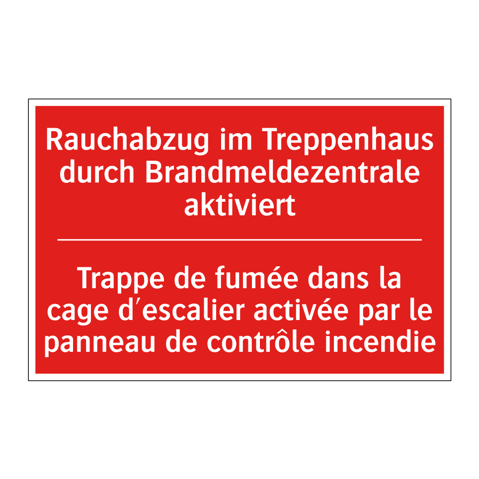 Rauchabzug im Treppenhaus durch  /.../ - Trappe de fumée dans la cage d'escalier  /.../