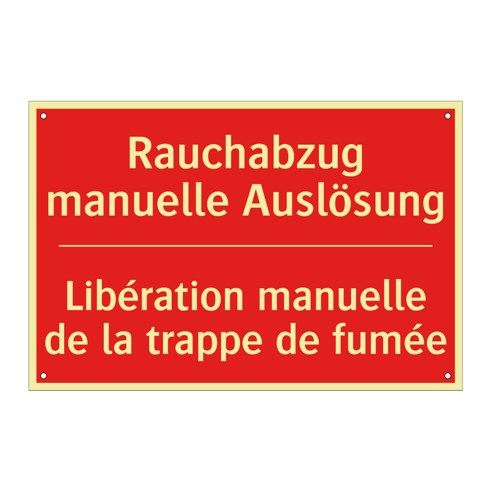 Rauchabzug manuelle Auslösung - Libération manuelle de la trappe  /.../