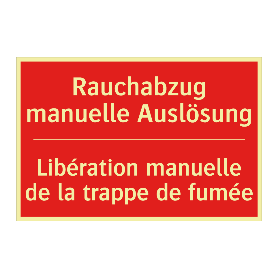 Rauchabzug manuelle Auslösung - Libération manuelle de la trappe  /.../