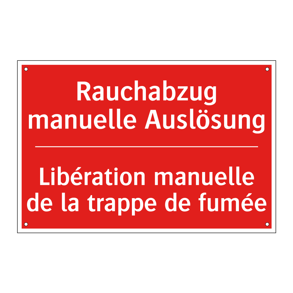 Rauchabzug manuelle Auslösung - Libération manuelle de la trappe  /.../