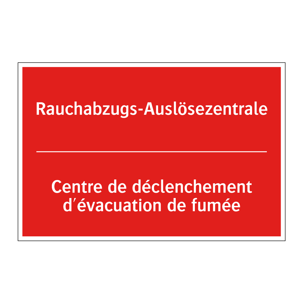 Rauchabzugs-Auslösezentrale - Centre de déclenchement d'évacuation  /.../