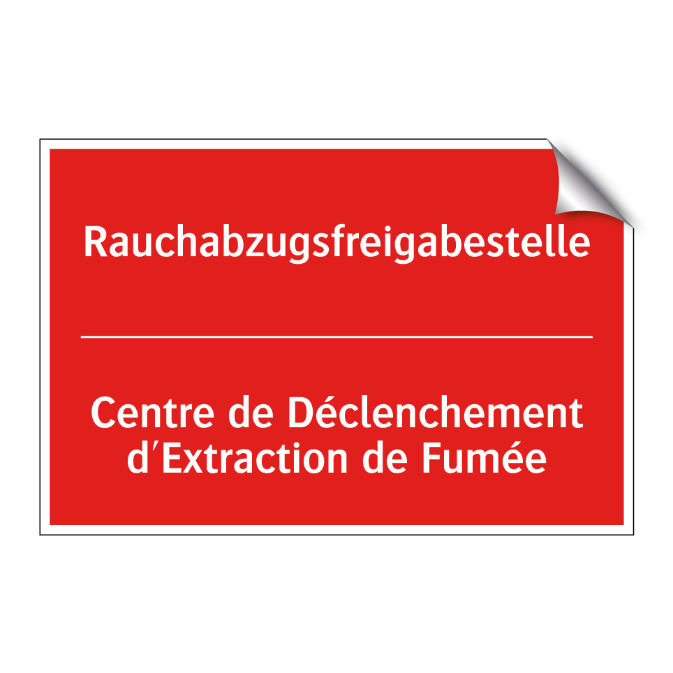 Rauchabzugsfreigabestelle - Centre de Déclenchement d'Extraction  /.../