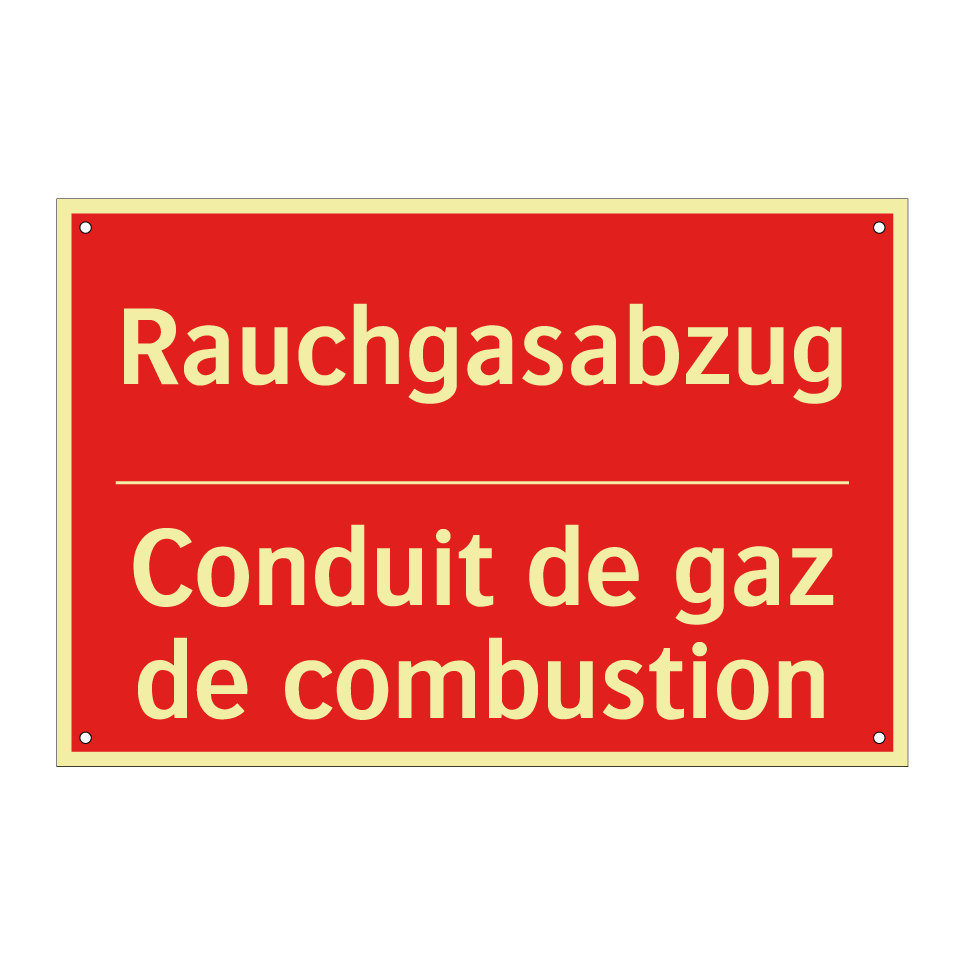 Rauchgasabzug - Conduit de gaz de combustion