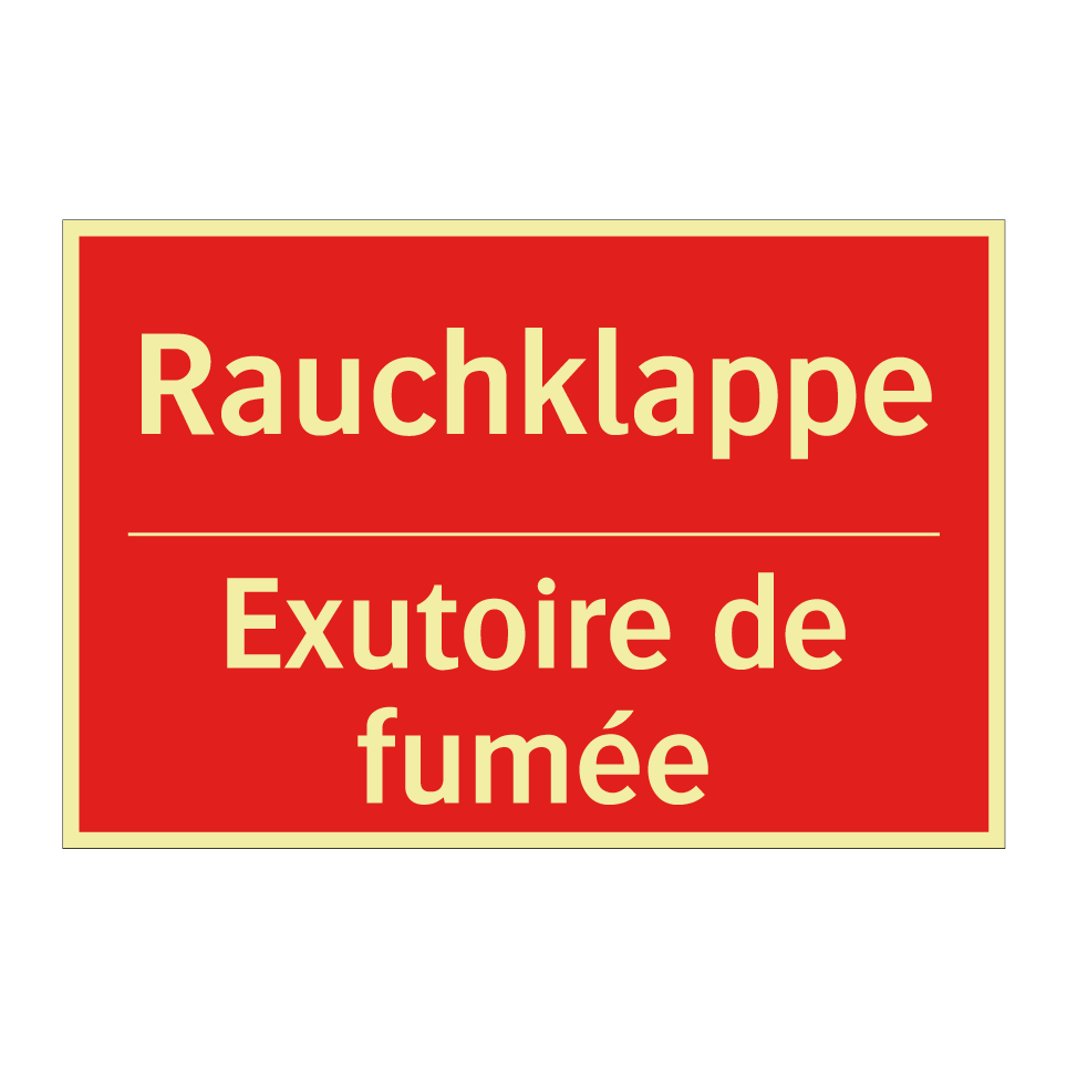 Rauchklappe - Exutoire de fumée