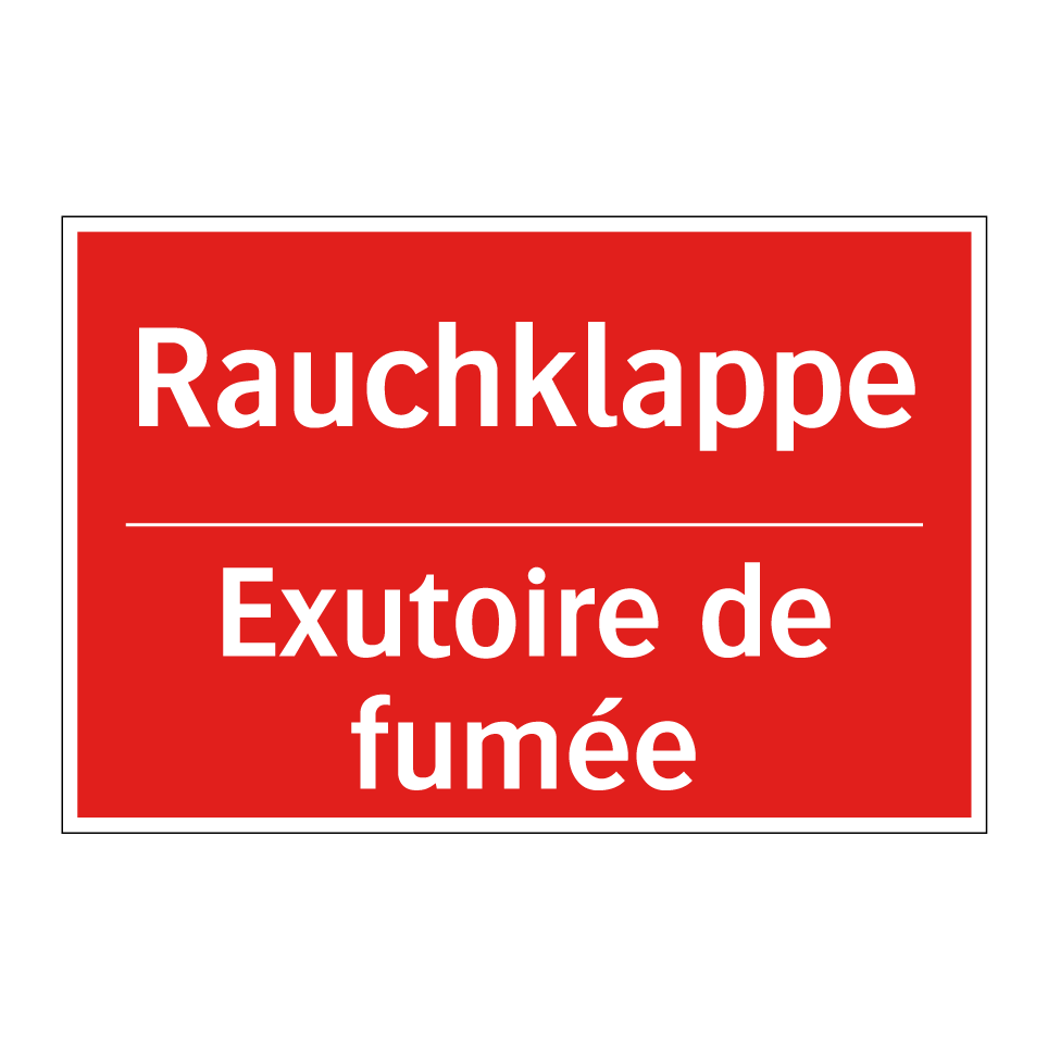 Rauchklappe - Exutoire de fumée