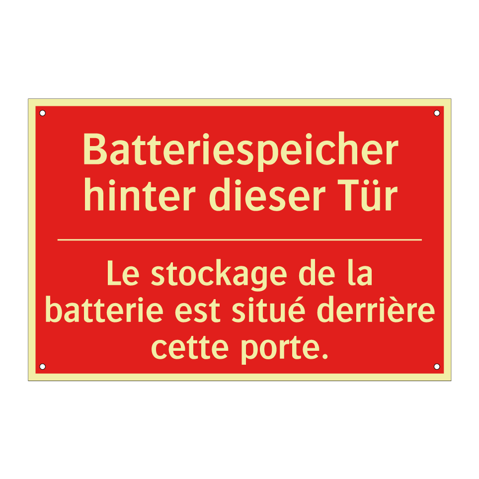Batteriespeicher hinter dieser  /.../ - Le stockage de la batterie est  /.../
