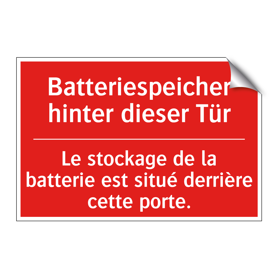 Batteriespeicher hinter dieser  /.../ - Le stockage de la batterie est  /.../