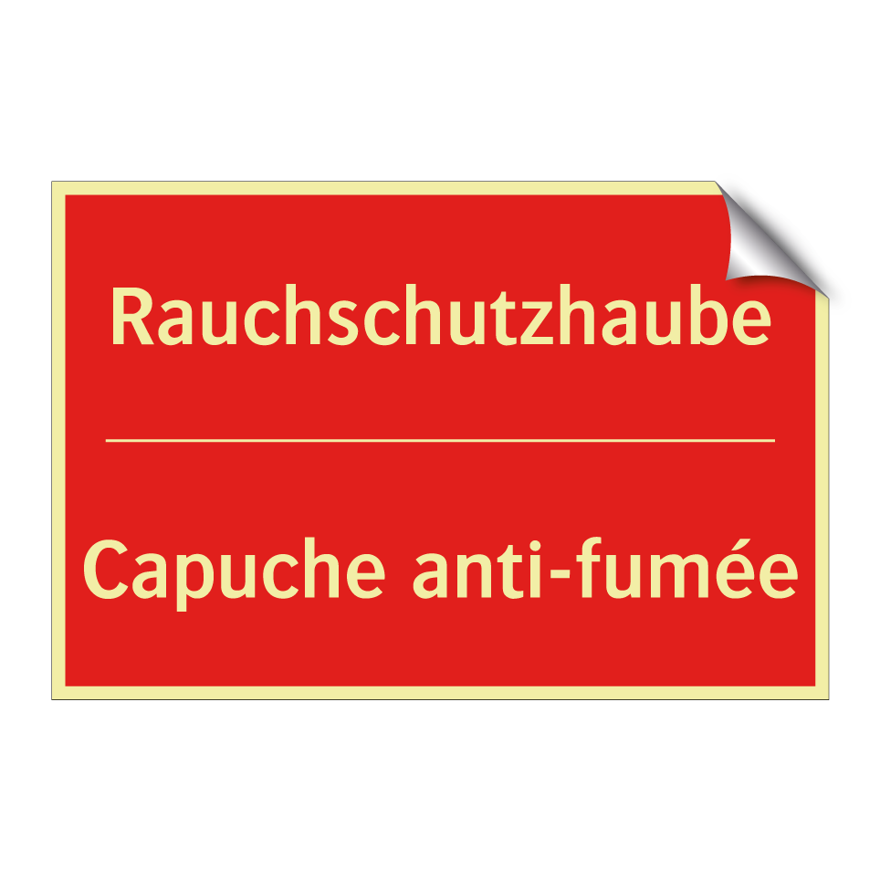 Rauchschutzhaube - Capuche anti-fumée