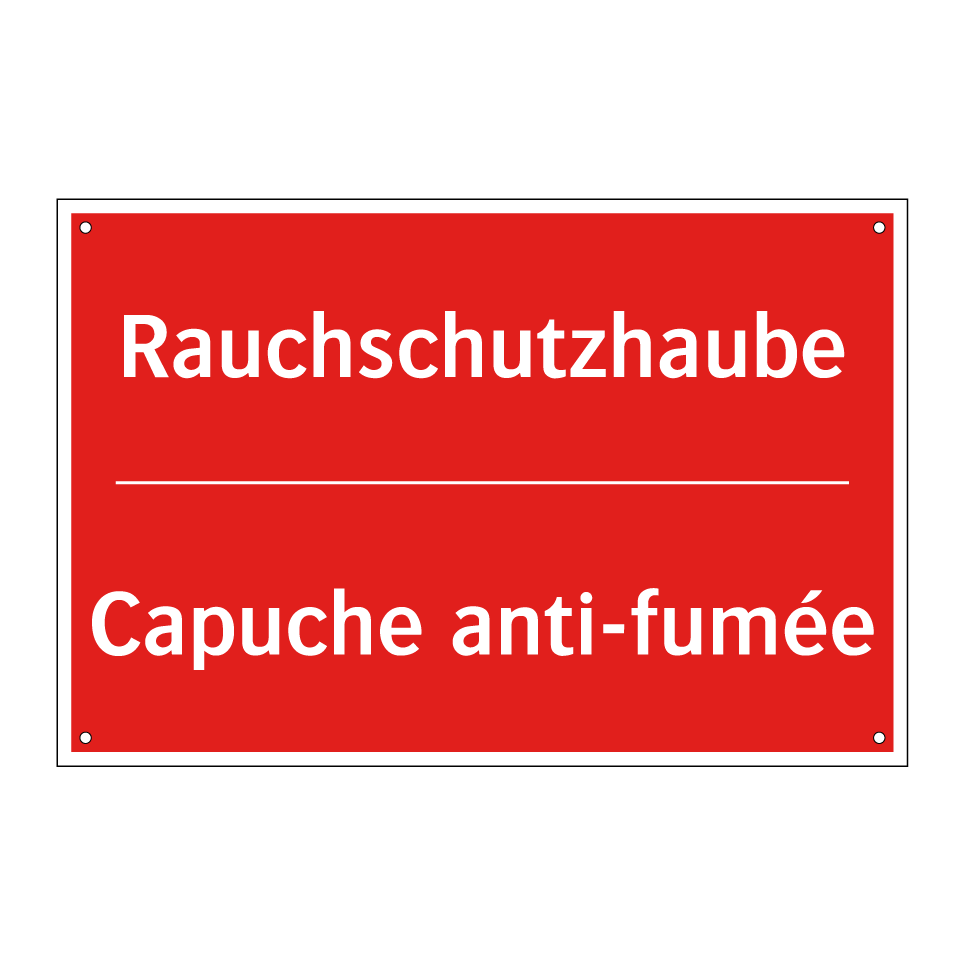 Rauchschutzhaube - Capuche anti-fumée