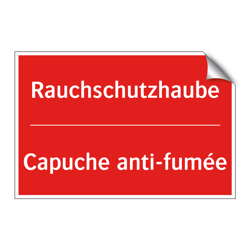 Rauchschutzhaube - Capuche anti-fumée