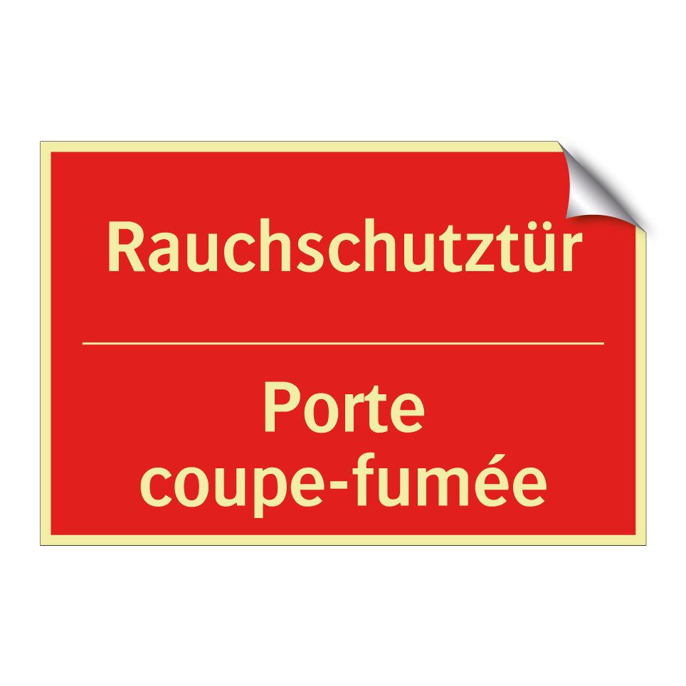 Rauchschutztür - Porte coupe-fumée
