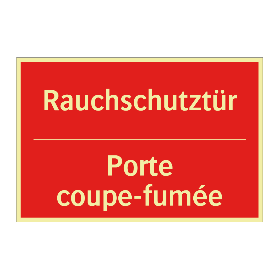 Rauchschutztür - Porte coupe-fumée