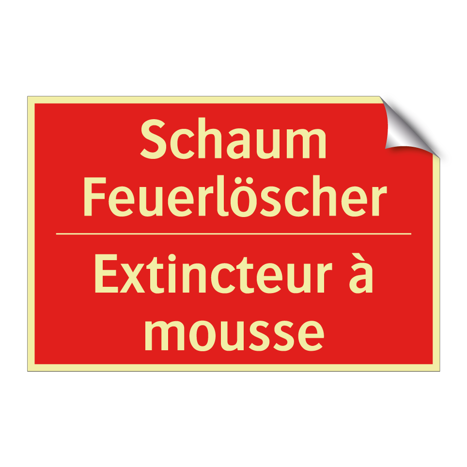 Schaum Feuerlöscher - Extincteur à mousse