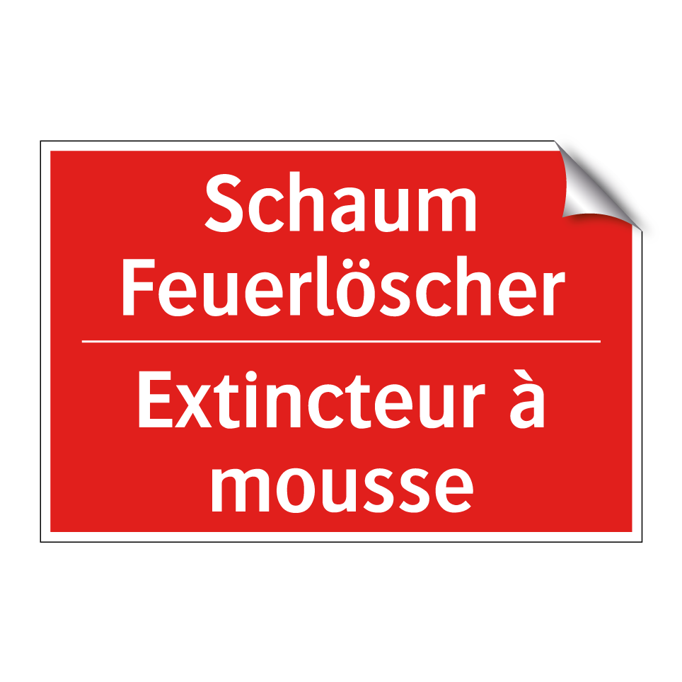 Schaum Feuerlöscher - Extincteur à mousse