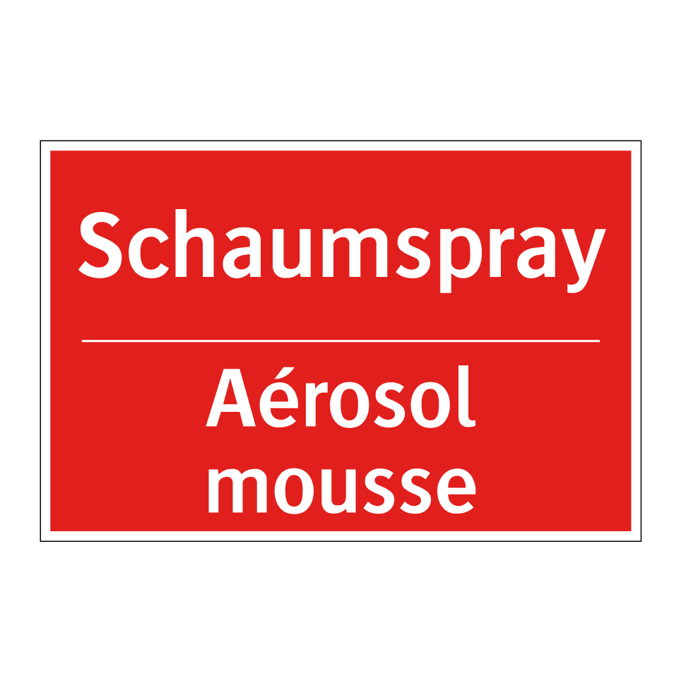 Schaumspray - Aérosol mousse