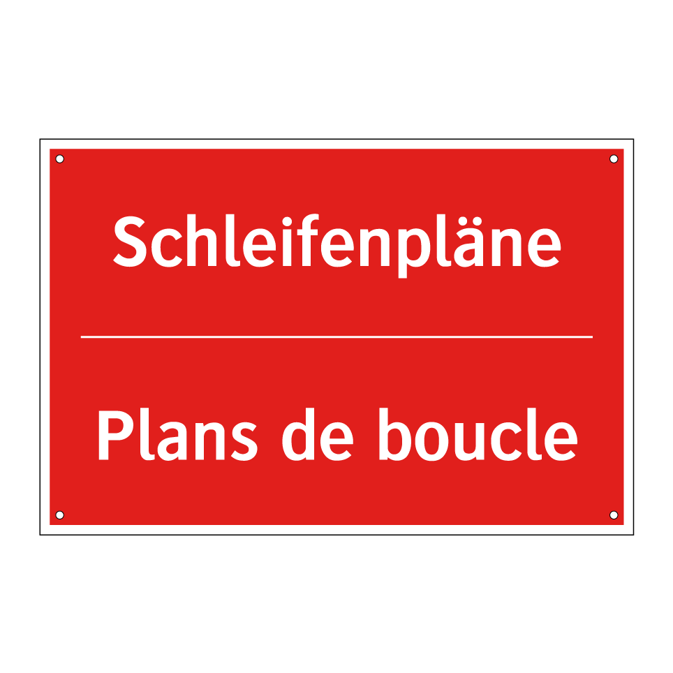 Schleifenpläne - Plans de boucle