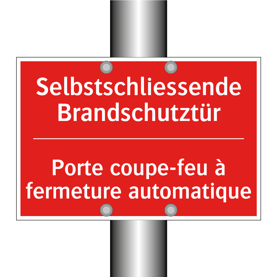 Selbstschließende Brandschutztür /.../ - Porte coupe-feu à fermeture automatique /.../