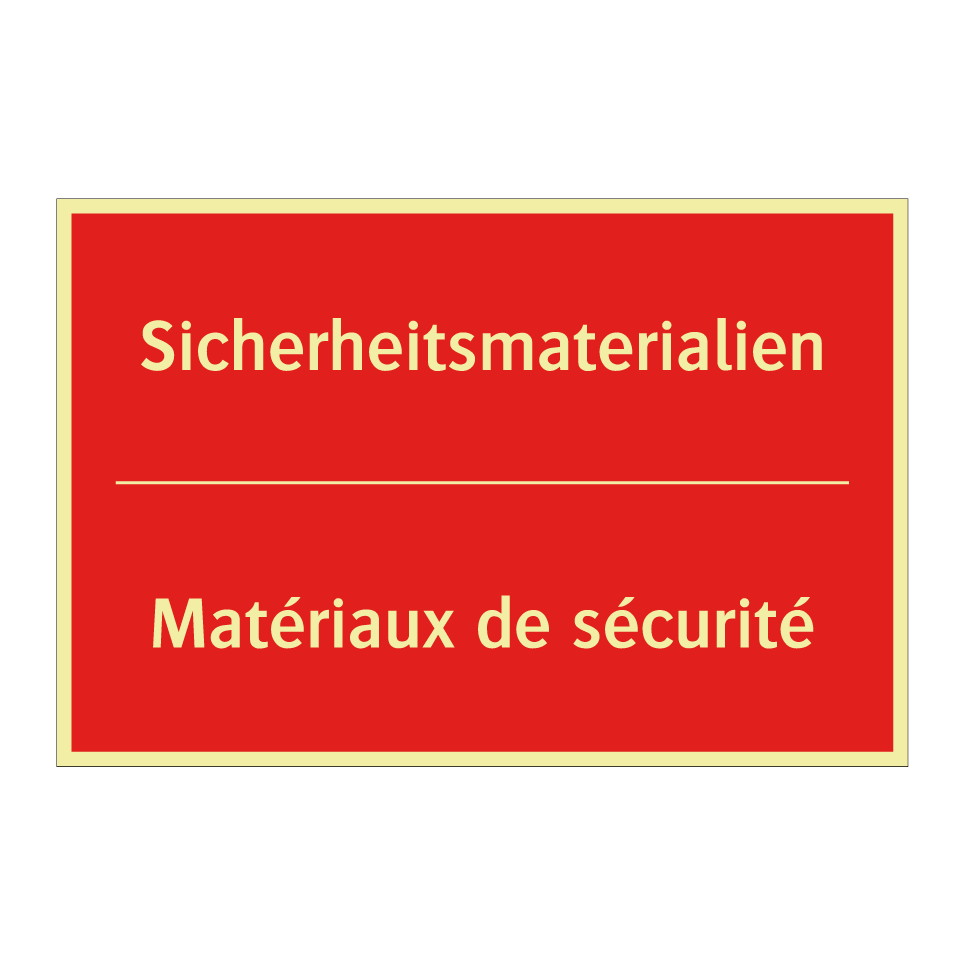 Sicherheitsmaterialien - Matériaux de sécurité