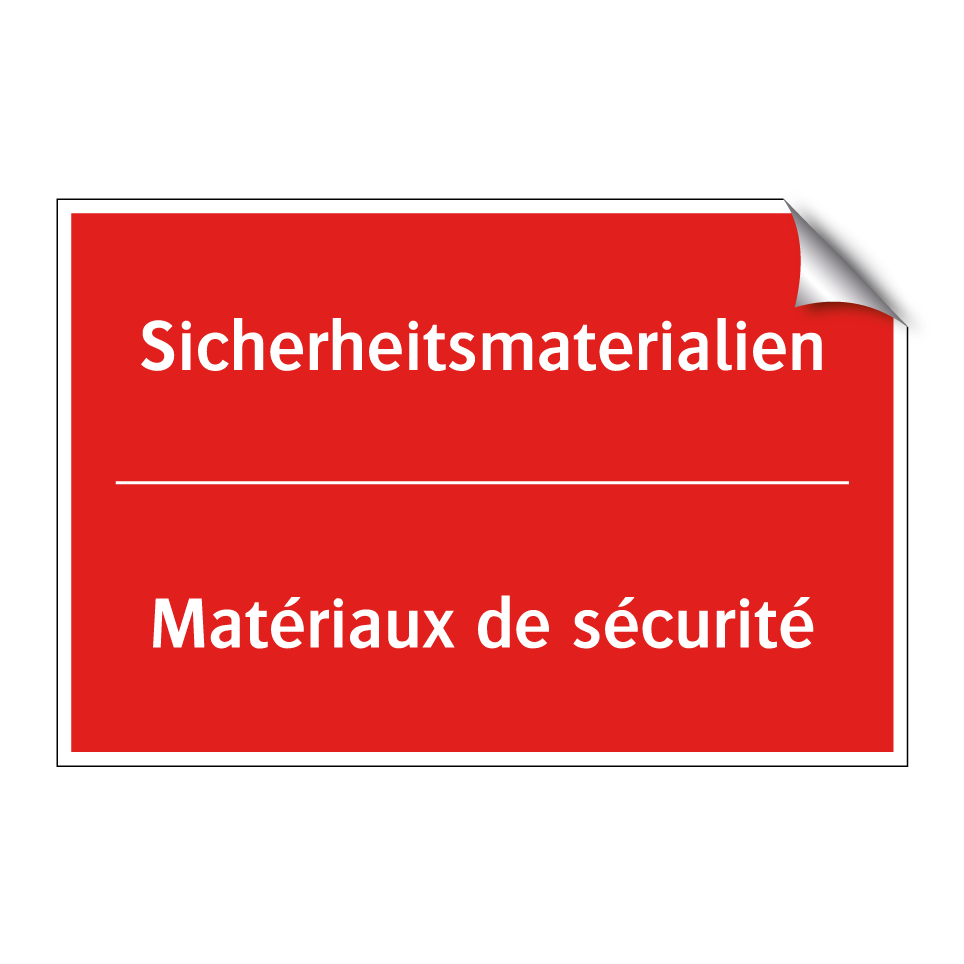 Sicherheitsmaterialien - Matériaux de sécurité