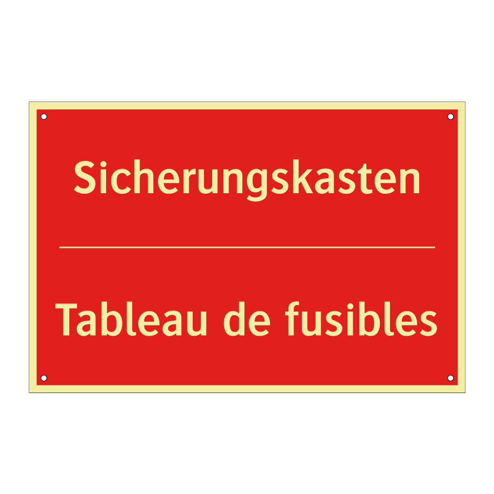 Sicherungskasten - Tableau de fusibles